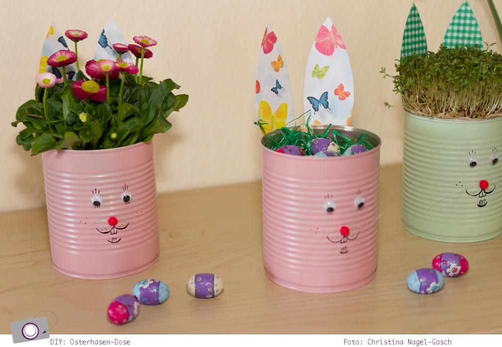 Dosen-Hase: wir basteln ein Osternest
