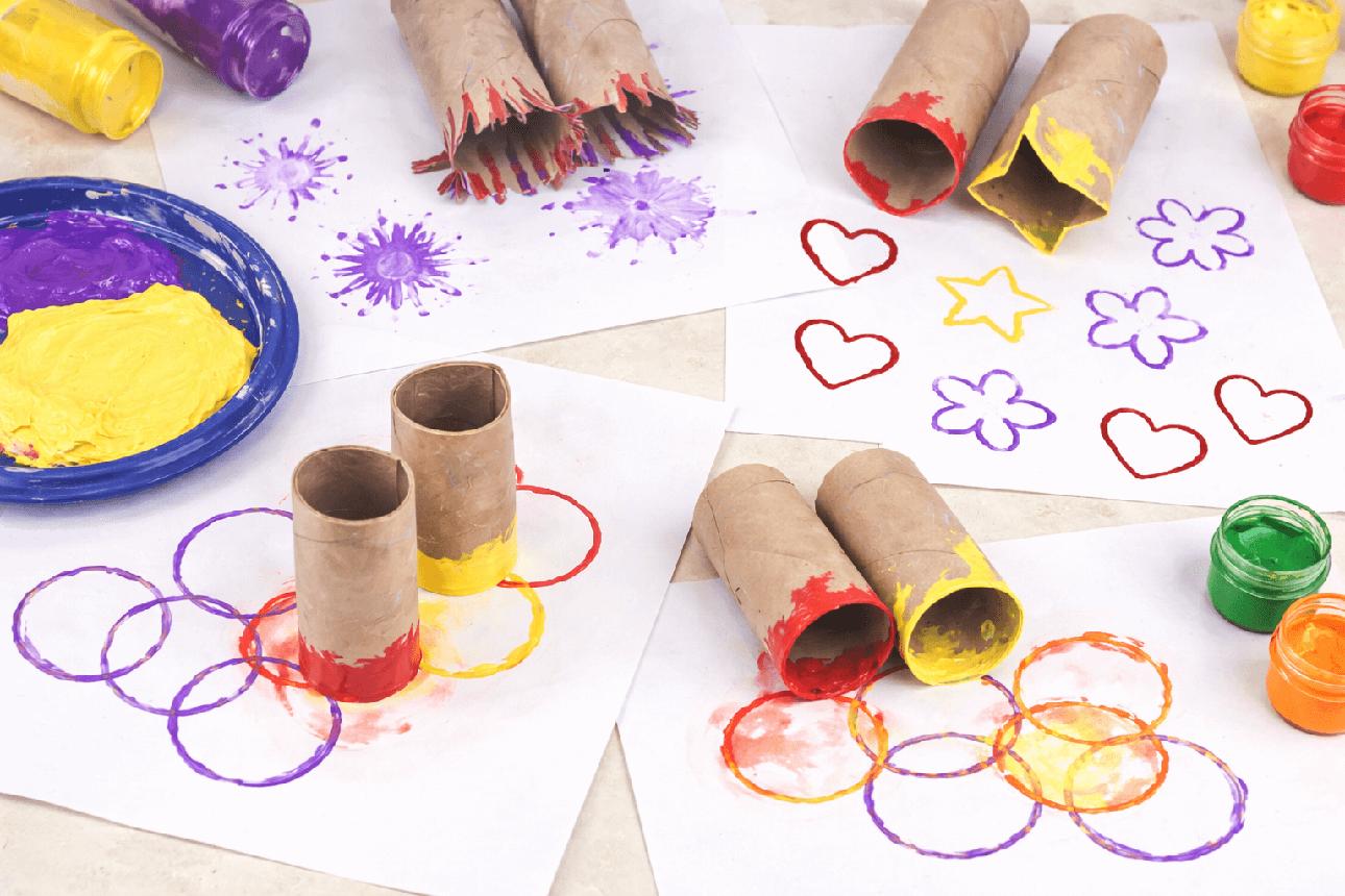 5 Toilet Paper Roll Painting Ideas Toddlers & Preschoolers Love - Kid Activities with Alexa