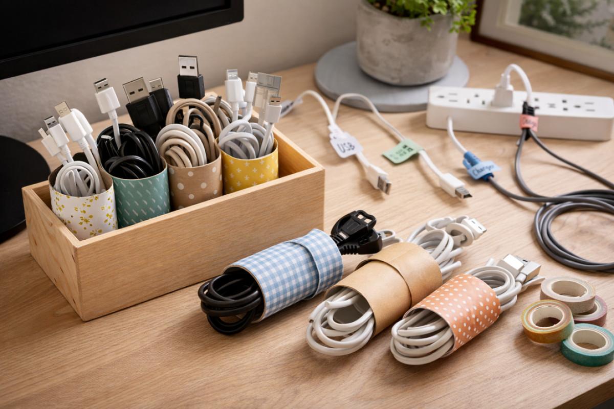 Φτιάξε DIY οργανωτές καλωδίων για να πεις τέλος στο χάος