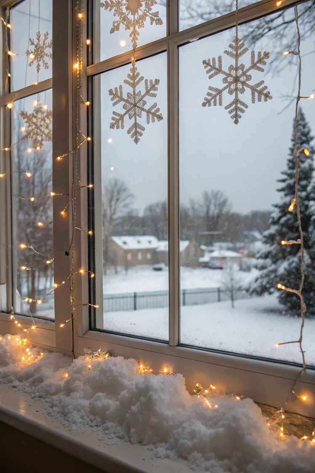 Creative Ideas for Christmas Window Lights - Light and Layer