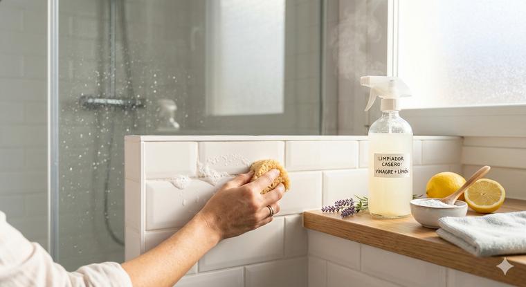 Viral: el truco casero para quitar el sarro y el shampoo pegado de los azulejos del baño