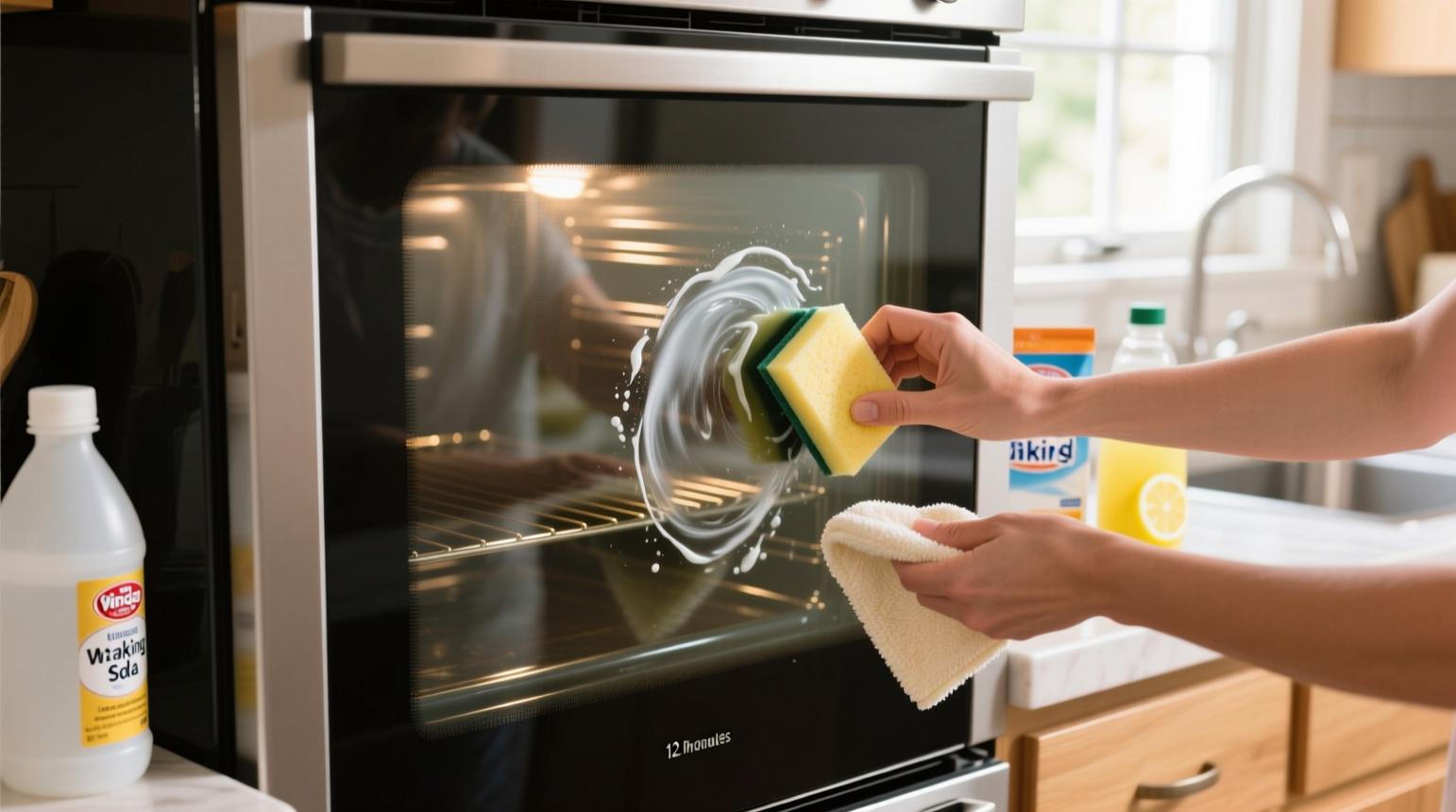 How to Clean Greasy Oven Door Glass Without Ammonia