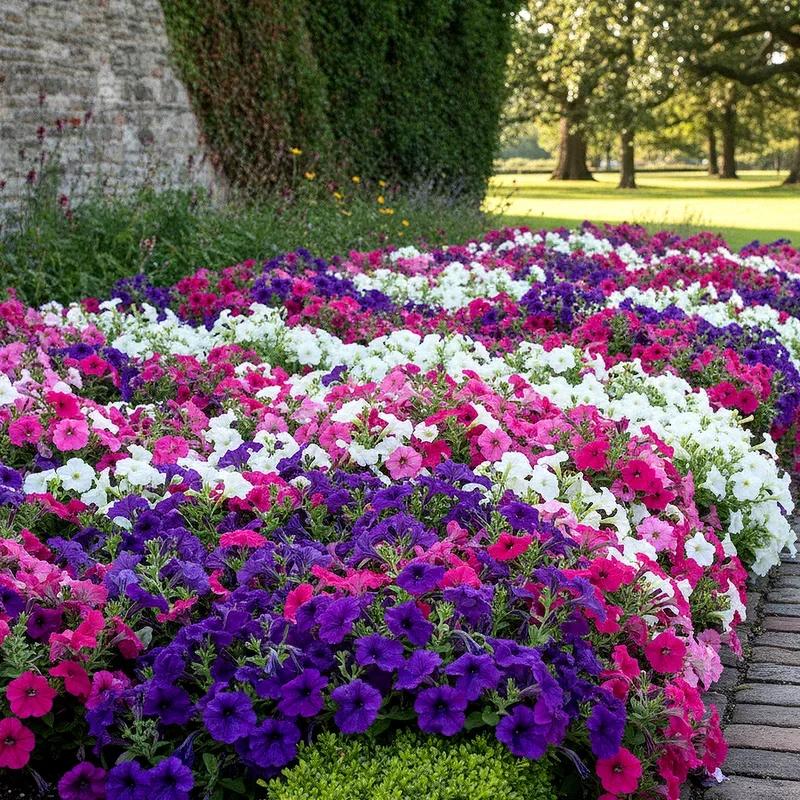 15 Petunia Flower Bed Ideas for a Colorful Garden Space