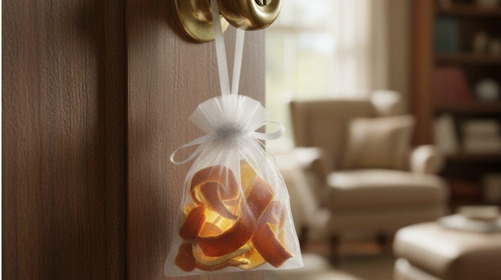 Es tendencia: para qué sirve colgar una bolsita con cáscaras de naranja secas en la puerta | TN