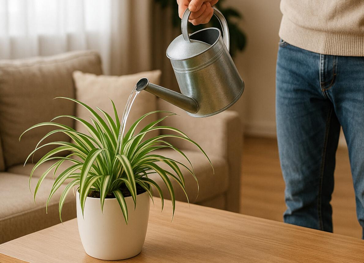 Cuándo y cómo regar la planta cinta para que luzca espectacular en invierno: el truco de los profesionales para saber cuándo hay que regarla