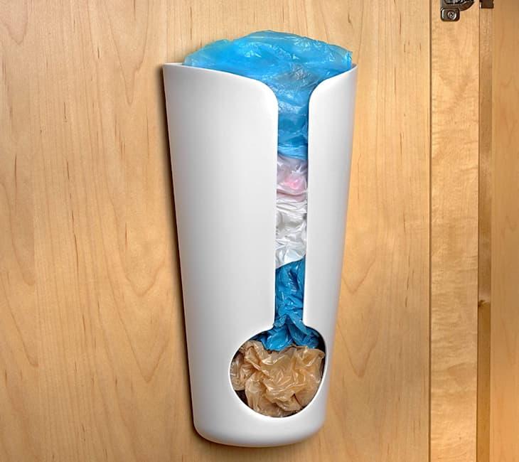 Amazon $13 Adhesive Plastic Bag Holder Review | The Kitchn