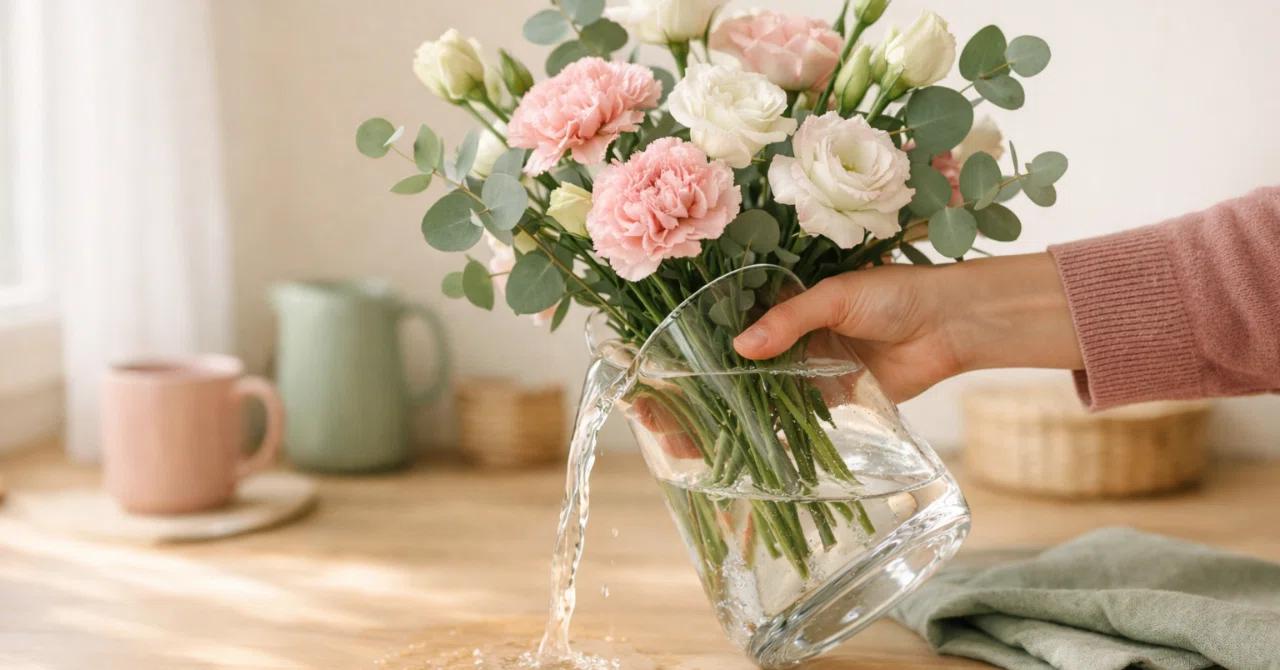 Tips for Changing Water for Cut Flowers: 5 Life-Extending Techniques from a Florist to Make Them Last a Week｜hana-note｜花のある暮らしを、もっと豊かに