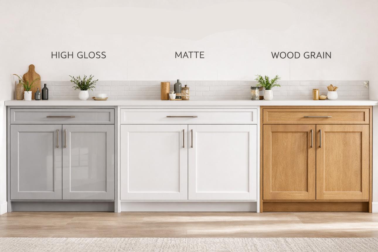 Cabinet Finishes: Gloss, Matte & Wood Texture | USA Cabinets Outlet