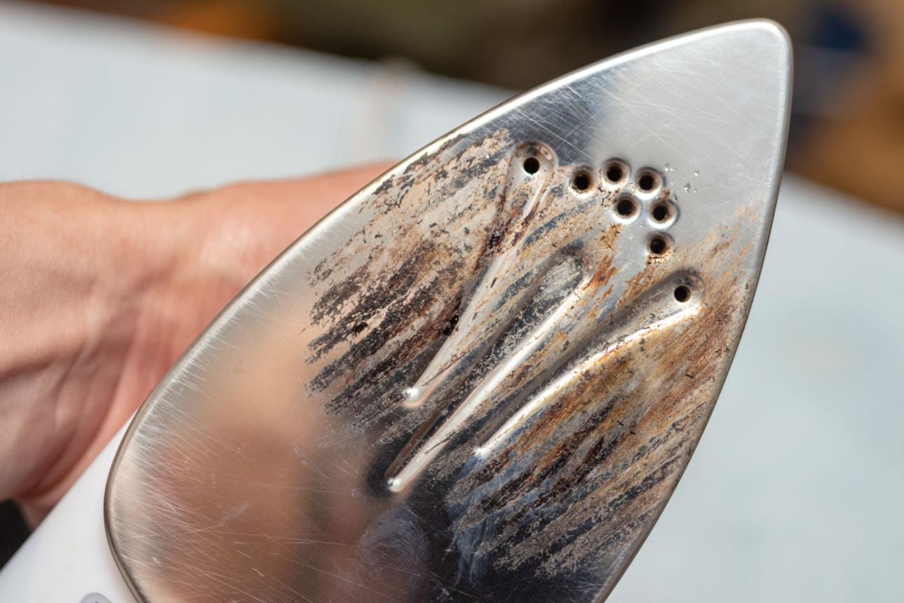 Using a highly heated iron