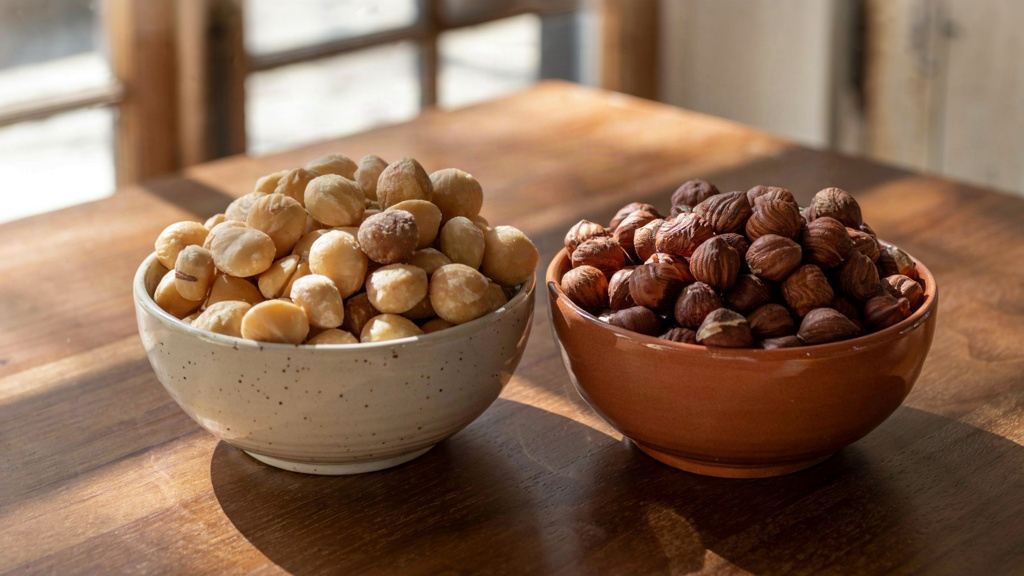 تفاوت ماکادمیا و فندق از طعم و ظاهر تا خواص و قیمت