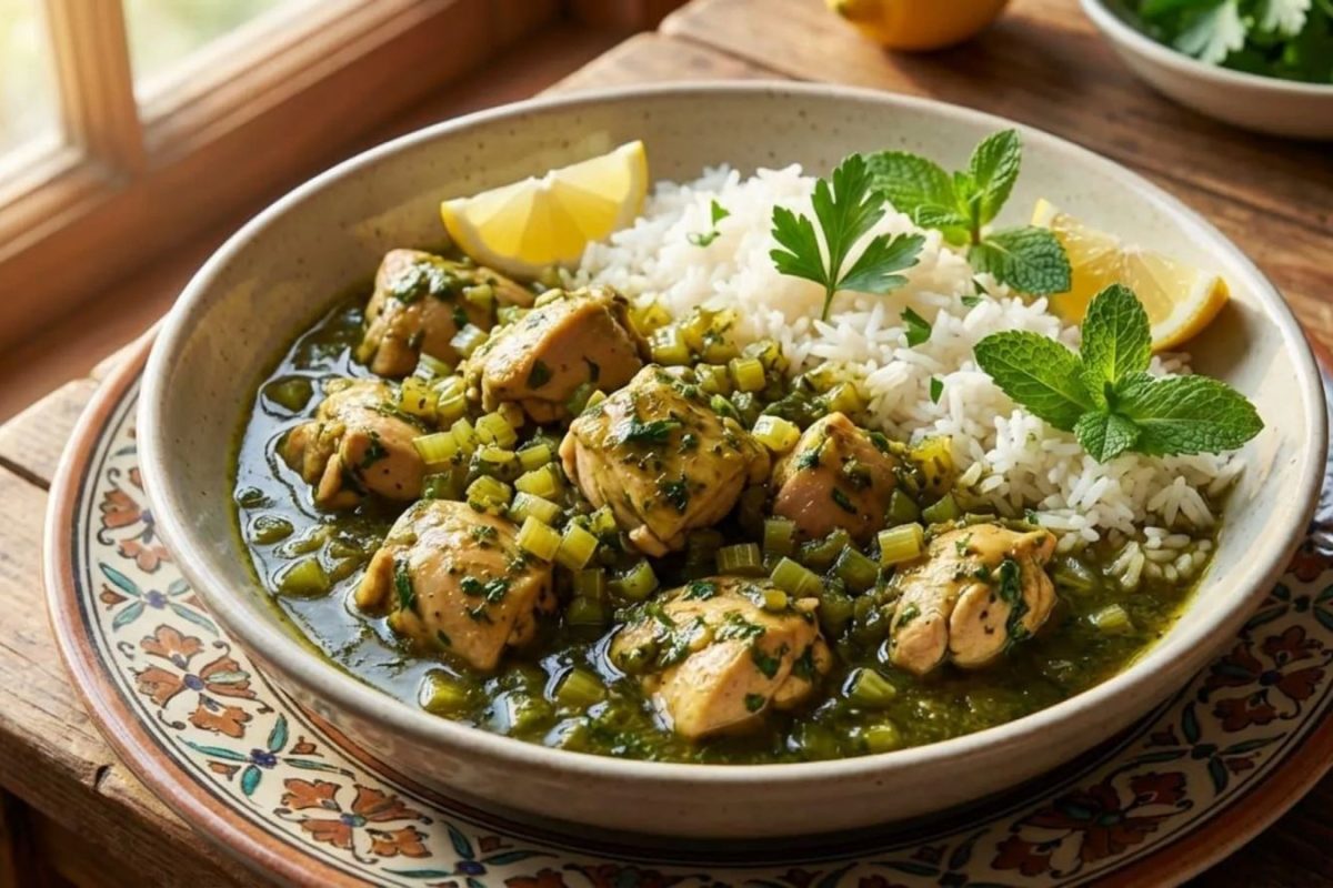 طرز تهیه خورش کرفس با مرغ فوت وفن خورشی جاافتاده و مجلسی